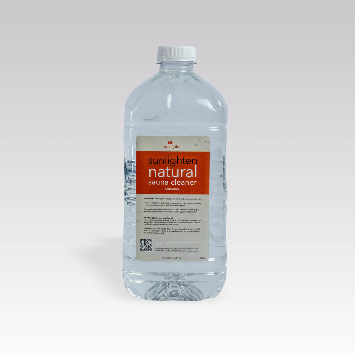 Bottle of Sunlighten Natural Sauna Cleaner