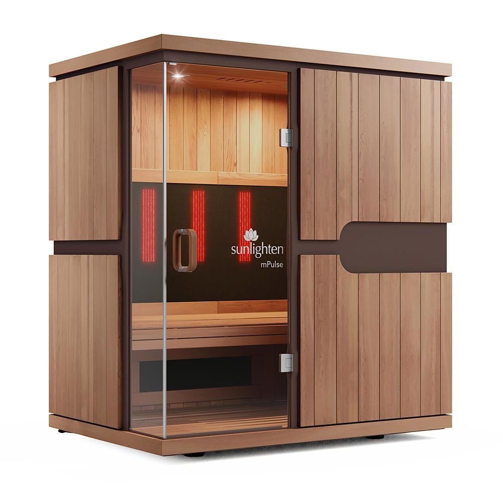 mPulse Conquer Smart Sauna - Eucalyptus 15" touchscreen