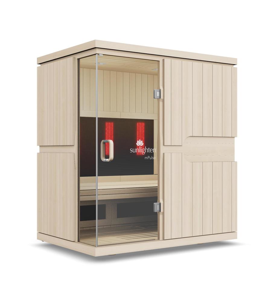 mPulse Conquer Smart Sauna - Basswood 15" touchscreen