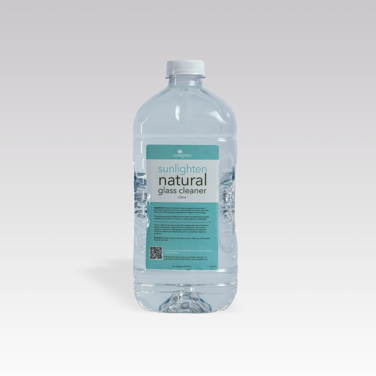 Bottle of Sunlighten Natural Glass Cleaner